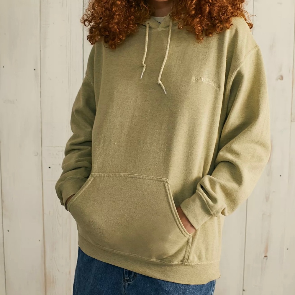 NEW Size XS Urban Outfitters BDG Jeans Sand Pullover Skater Drawstring Hoodie